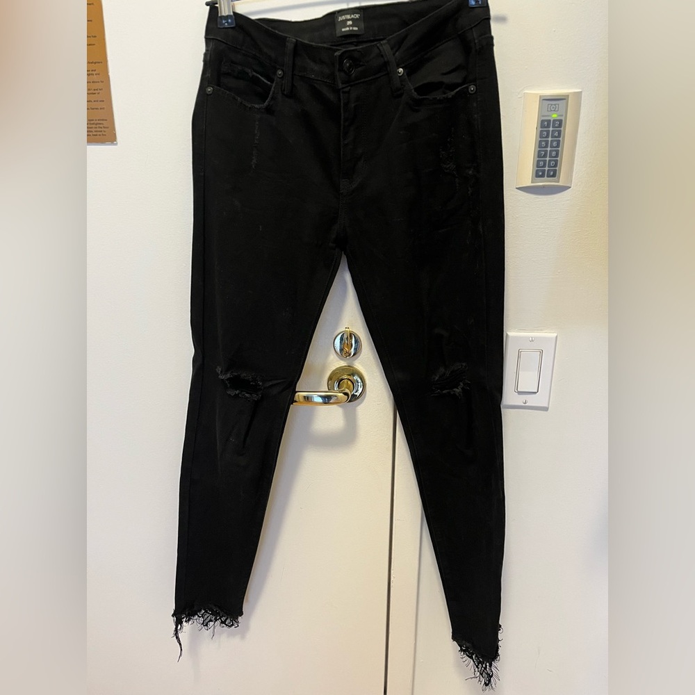Just Black Women's Black Skinny Jeans - Picture 3 of 7